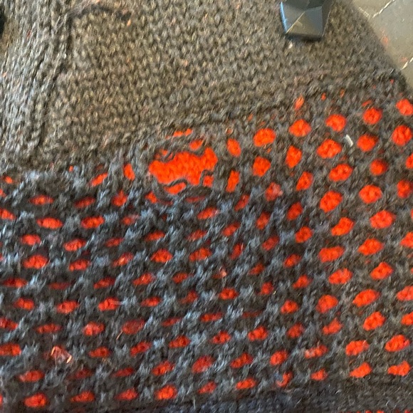 Vintage 1989 Bonnie and Bill by Holly Cowlneck Sweater with Fringe & Gems - Picture 7 of 7